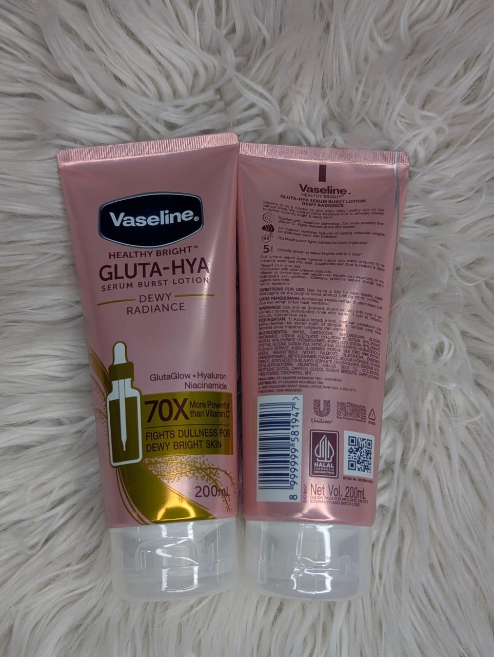 Vaseline Healthy Bright Gluta-Hya Serum Burst Lotion