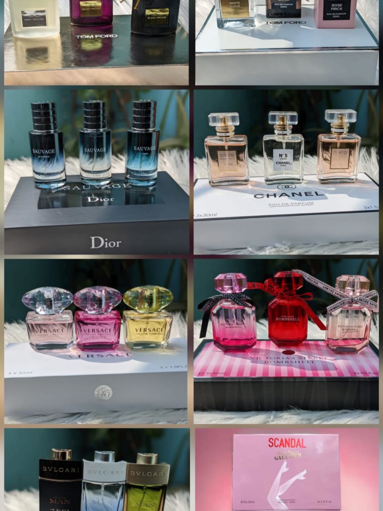 Branded Perfume Gift Set (3 bottles set, 30 ML Each)