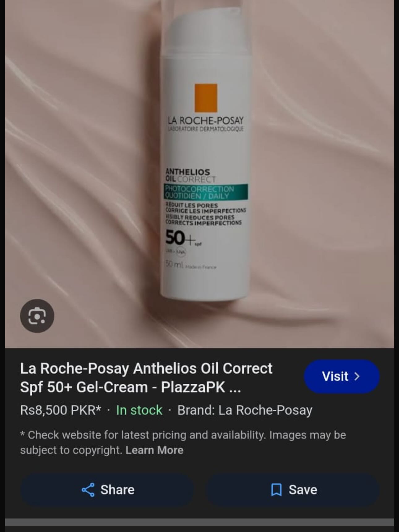 La Roche-Posay Oil & Pigment Corrector Sunscreen Gel
